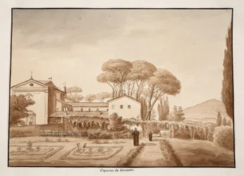 Le Monastère des Capucins à Genzano, 1833